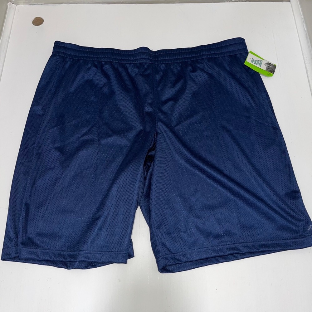 DSG Mens Pocketless Mesh Shorts Size 3XL Navy Blue NWT